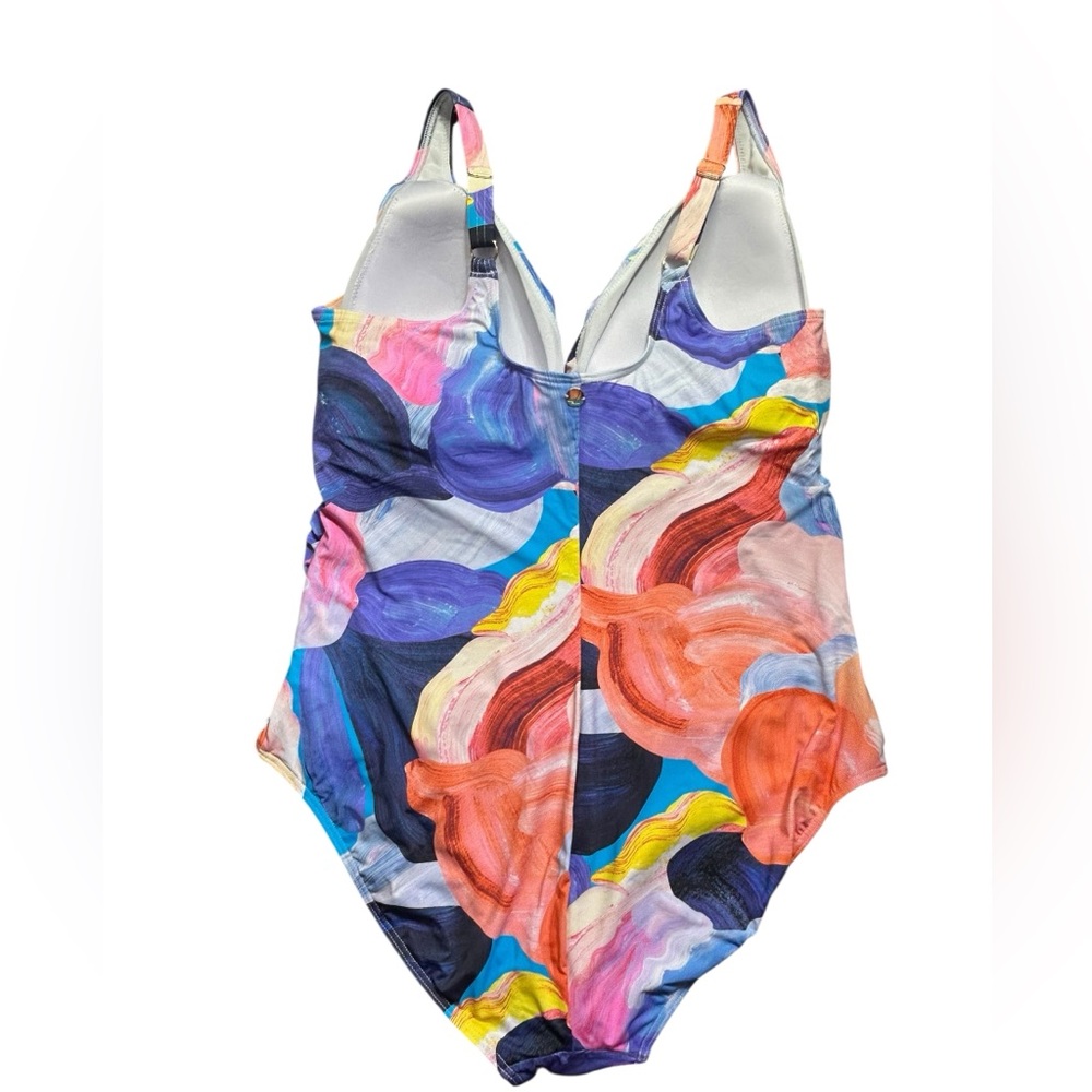 ARTESANDS plus size 16 one piece swimsuit fits D-G cup NWT - Picture 8 of 15